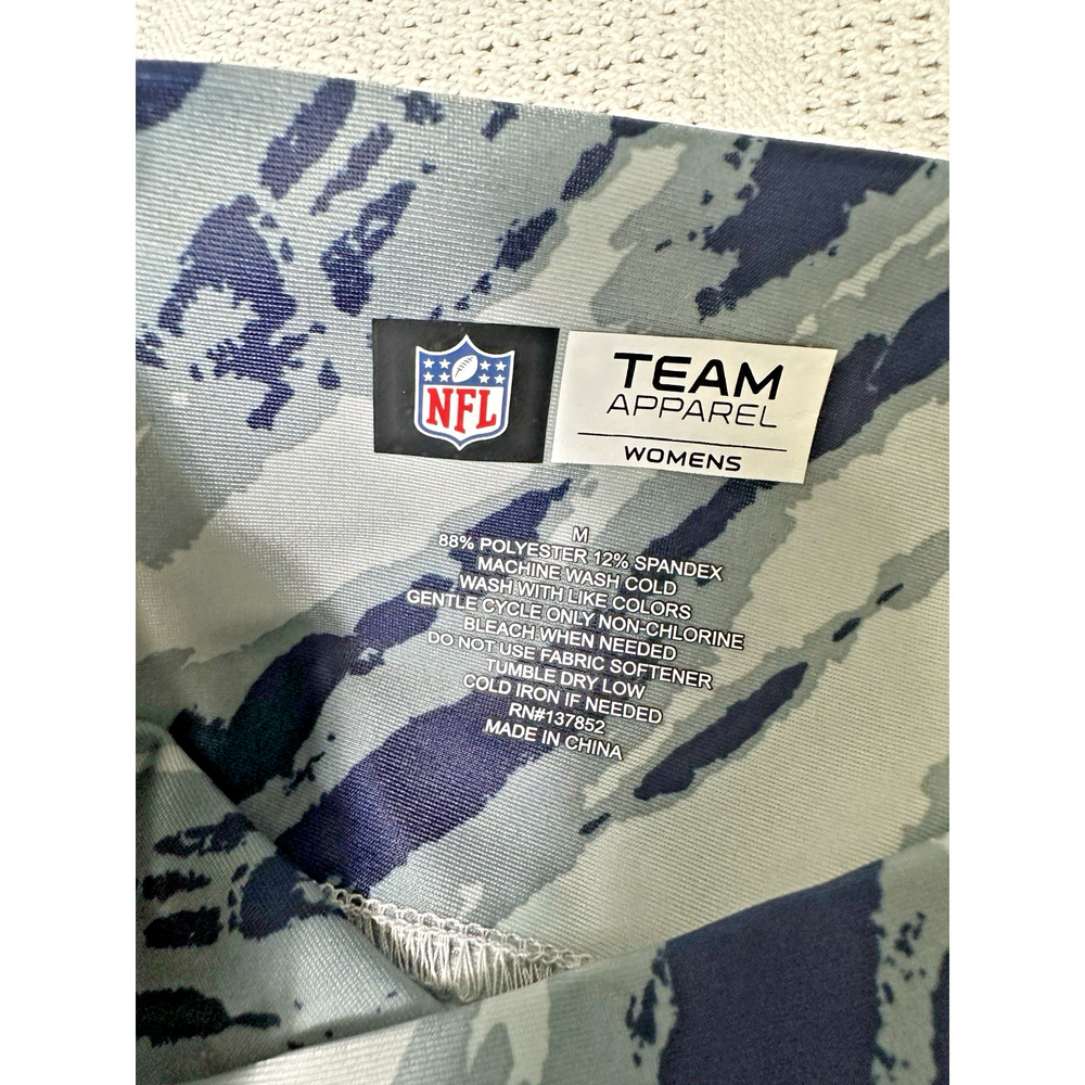 NFL Team Apparel Dallas Cowboys Leggings Gray Camo Athletic Yoga Pants Women’s M - Picture 5 of 6